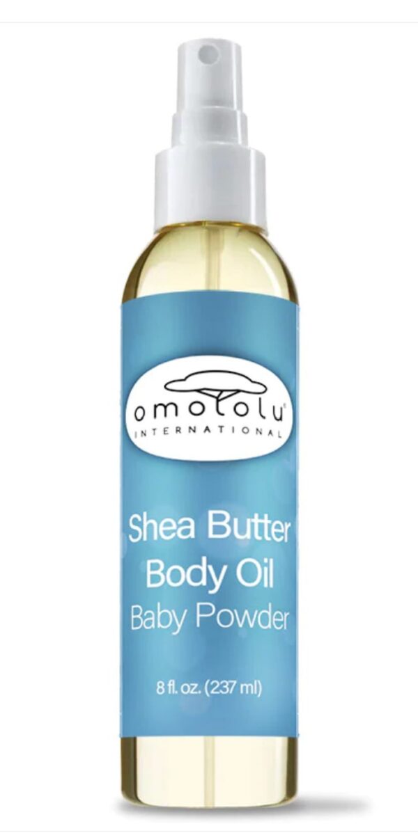 Omololu International Shea Butter Oil Baby Powder Fragrance